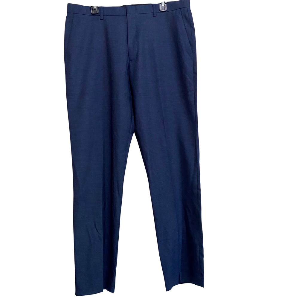 J.Crew Ludlow Classic Stretch Four Season Wool‎ Suit Pants Navy 35x32 J6012 NEW